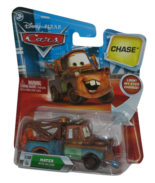 Disney Cars Movie Mater With Oil Can Eyes Change Chase Die Cast Toy Car #130