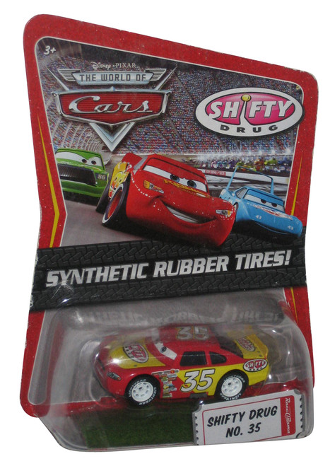 Disney Cars Movie Synthetic Rubber Tires Shifty Drug No. 35 Die Cast Toy Car