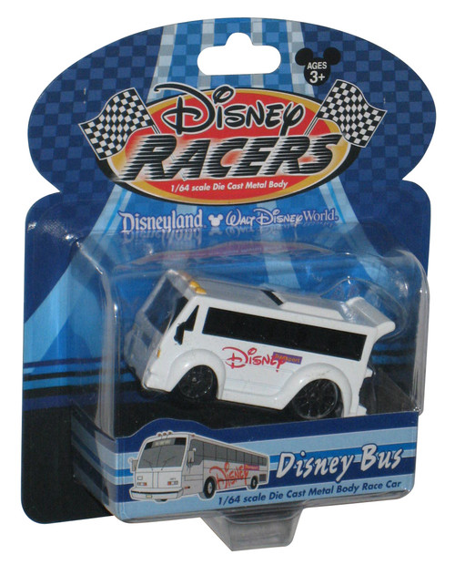 Disney Land World Store Theme Park Racers White Transport Bus Die-Cast Toy Car