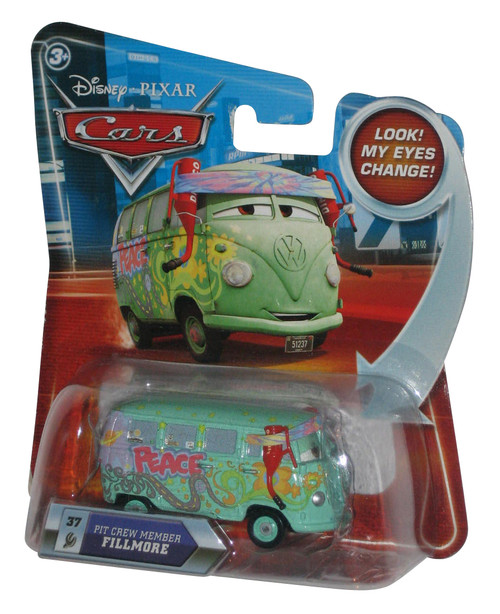 Disney Movie Cars Lenticular Eyes Change Pit Crew Member Fillmore Die Cast Toy Car #37