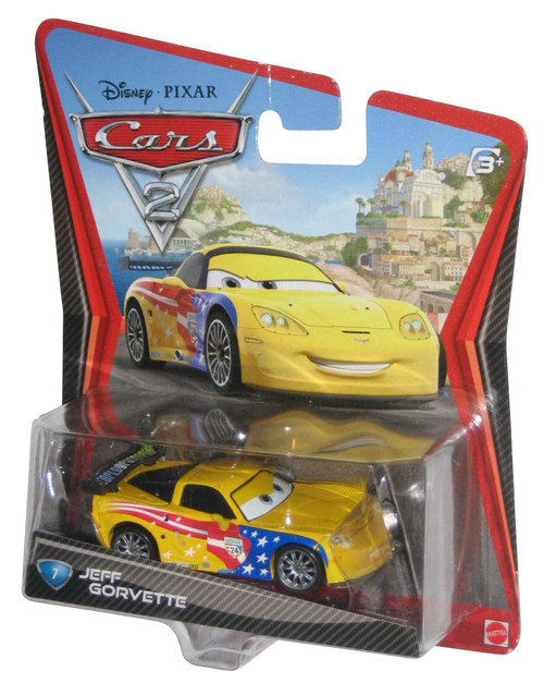 Disney Pixar Cars 2 Movie Jeff Gorvette #7 Die-Cast Vehicle Toy Car