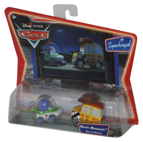 Disney Pixar Cars Movie Moments Toy Story Buzz & Woody Supercharged Toy Car Set