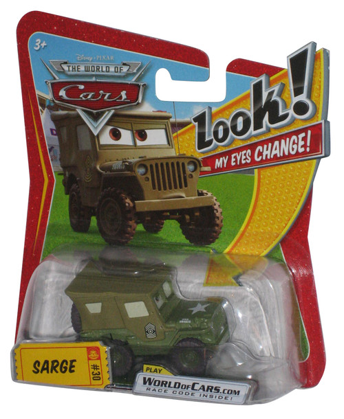Disney Pixar Cars Movie Sarge Lenticular Eyes Change Vehicle Toy Car #30