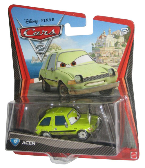 Disney Pixar Movie Cars 2 Acer #12 Die Cast Mattel Vehicle Toy Car