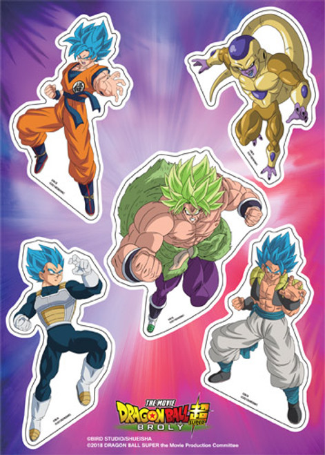 Dragon Ball Super Broly Anime Sticker Set GE-55833