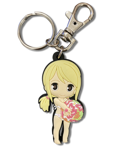 Fairy Tail Lucy Beach Ball Anime Metal Keychain GE-48301