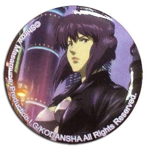 Ghost In The Shell Motoko Cityscape Anime 1.25" Button GE-16745