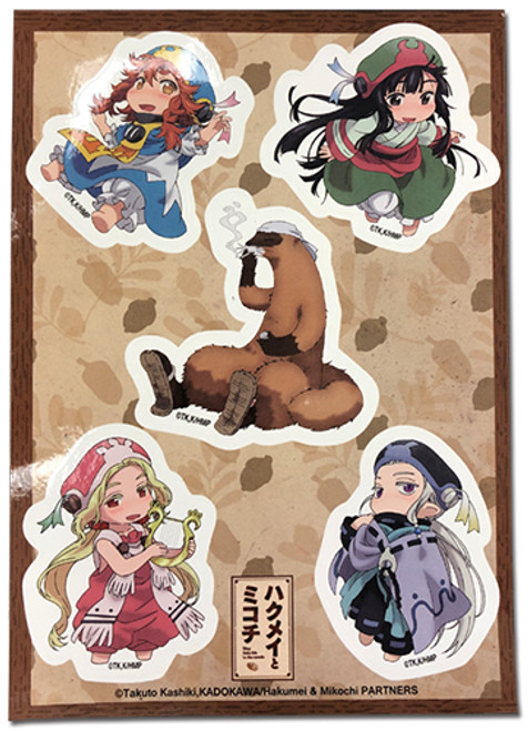 Hakumei & Mikochi Characters Anime Sticker Set GE-55815