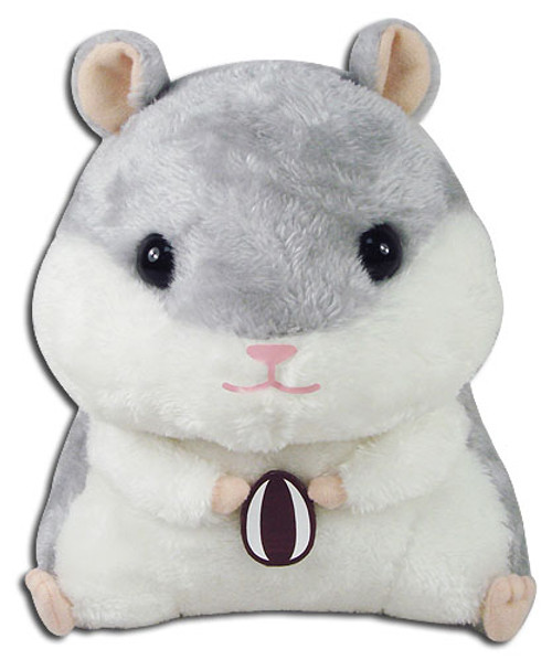 Hamster Holding Sunflower Seed Gray 8-Inch Toy Plush GE-52152