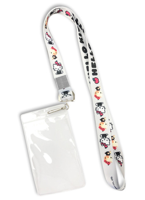 Hello Kitty Lineup White Anime Lanyard GE-38118