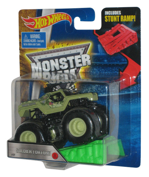 Hot Wheels Monster Jam (2015) Soldier Fortune Toy Truck w/ Stunt Ramp #09