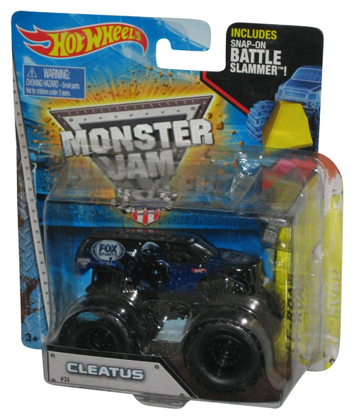 Hot Wheels Monster Jam Cleatus (2014) Mattel Toy Car Truck #26 w/ Battle Slammer