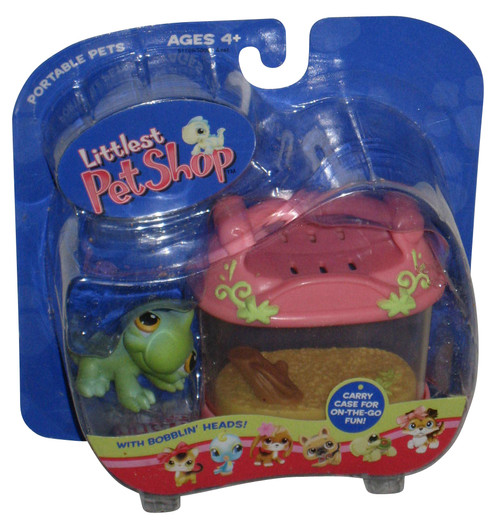 Littlest Pet Shop Portable Iguana with Carring Case (2005) Hasbro Toy Figure Set