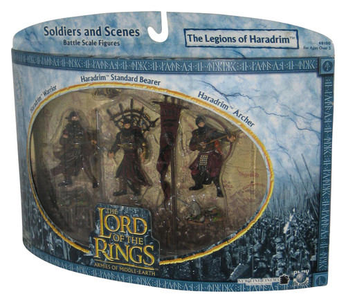 Lord of The Rings Soldiers & Scenes Legions of Haradrim Figure Set - (Warrior / Archer / Standard Bearer)