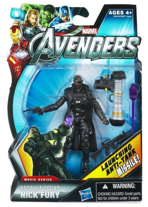 Marvel Comics Avengers Movie (2012) Hasbro Assault Squad Nick Fury Action Figure