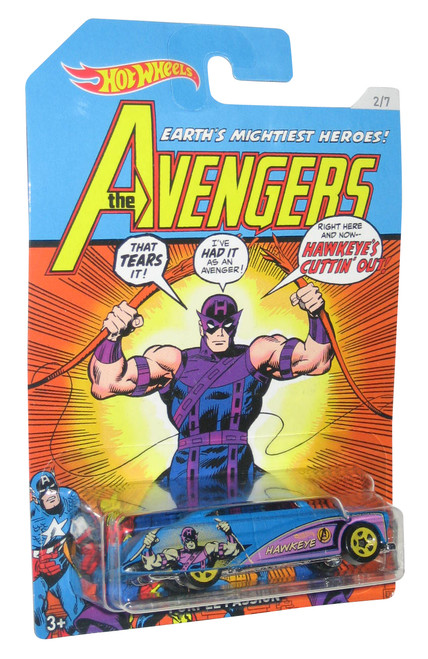 Marvel Comics Hot Wheels Avengers Hawkeye Purple Passion Die-Cast Toy Car #2