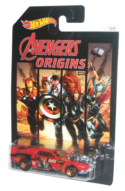 Marvel Comics Hot Wheels Avengers Origins Rivited Black Widow Die-Cast Toy Car #7