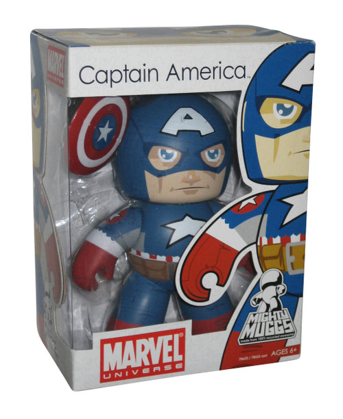 Marvel Comics Mighty Muggs Captain America (2008) Hasbro Chunky Vinyl Figure