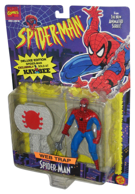 Marvel Spider-Man New Animated Series Web-Trap (1996) Toy Biz Figure - (Kaybee Exclusive)