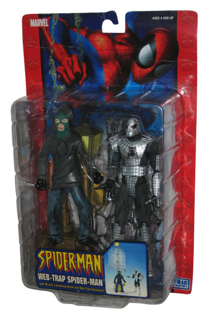Marvel Spider-Man Web-Trap (2005) Toy Biz Figure Set w/ Missile Launching Action