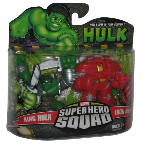 Marvel Super Hero Squad (2007) King Hulk & Iron Man Figure Set 2-Pack