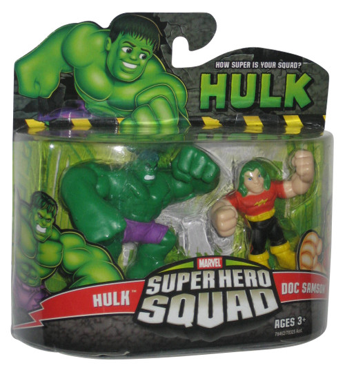 Marvel Super Hero Squad (2008) Incredible Hulk & Doc Samson Figure Set 2-Pack