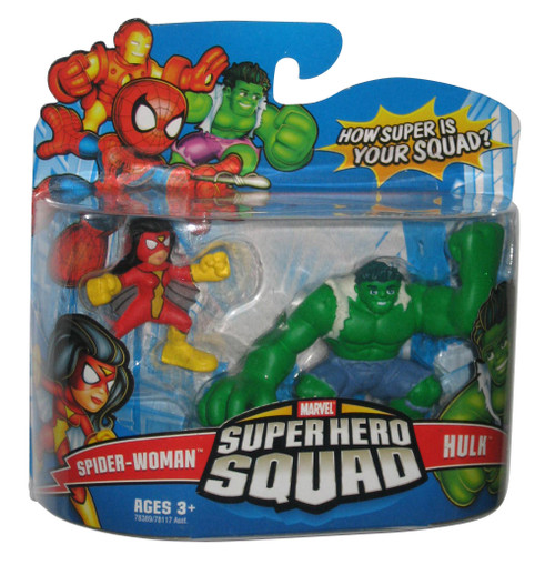 Marvel Super Hero Squad Spider-Woman & Incredible Hulk Figure Set