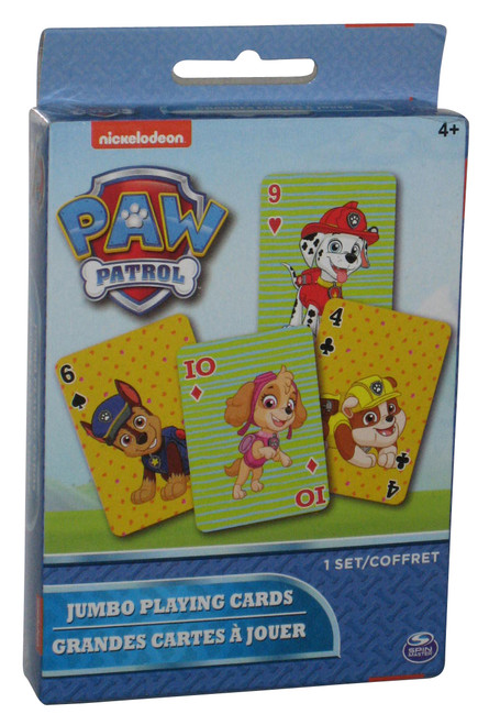 Nickelodeon Paw Patrol Cardinal Games Jumbo Kids Playing Cards