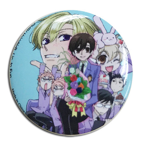 Ouran High School Host Club Group Key Art Anime 1.25" Button GE-35407