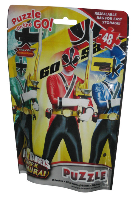 Power Ranger Super Samurai Resealable Bagged Puzzle On The Go - (48 Pieces)