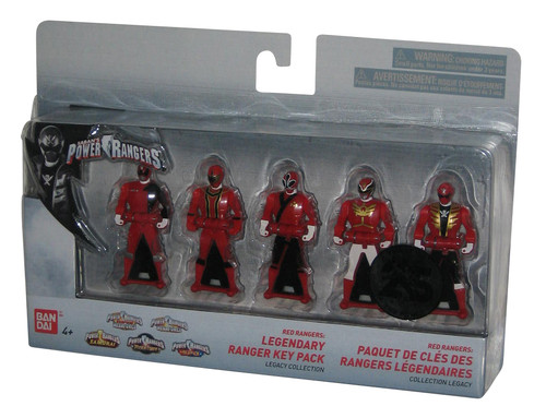 Power Rangers Legendary Legacy Red Ranger (2018) Bandai Key Pack Set 5-Pack