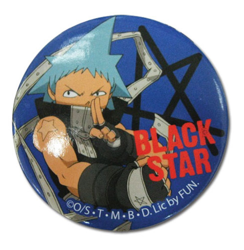 Soul Eater Black Star Anime Button GE-6710