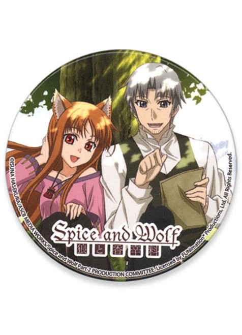 Spice & Wolf Couple Anime Button GE-6879