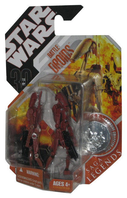 Star Wars 30th Anniversary Red Battle Droids (2007) Hasbro 3.75 Inch Figure Set 2-Pack