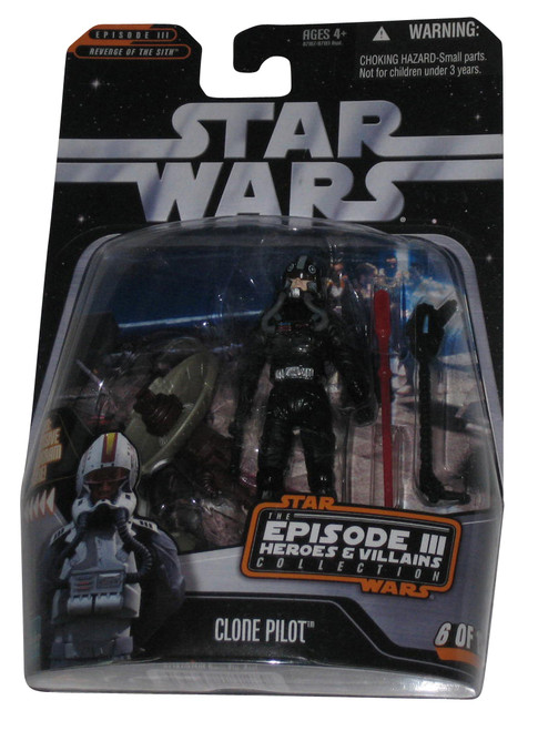Star Wars Episode III Heroes & Villains Collection Clone Pilot Action Figure