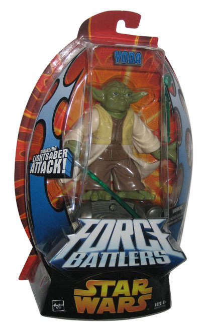 Star Wars Force Battlers (2005) Yoda Action Figure w/ Whirling Lightsaber Attack