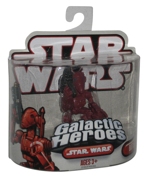 Star Wars Galactic Heroes (2007) Hasbro Red Battle Droid Figure