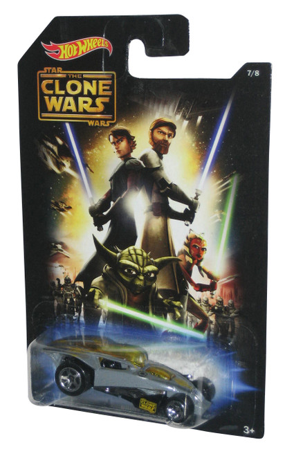 Star Wars Hot Wheels (2014) Clone Wars Brutalistic Gray Toy Car 7/8