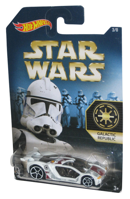 Star Wars Hot Wheels (2015) Galactic Republic Impavido Clone Trooper Toy Car 3/8