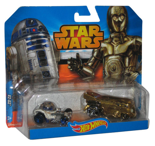 Star Wars Hot Wheels C-3PO & R2-D2 Character Vehicles (2014) Mattel Toy Car 2-Pack