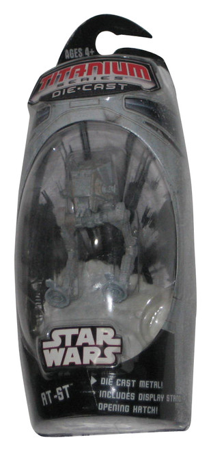 Star Wars Titanium Series AT-ST Battle of Hoth (2007) Hasbro Die-Cast Toy Vehicle