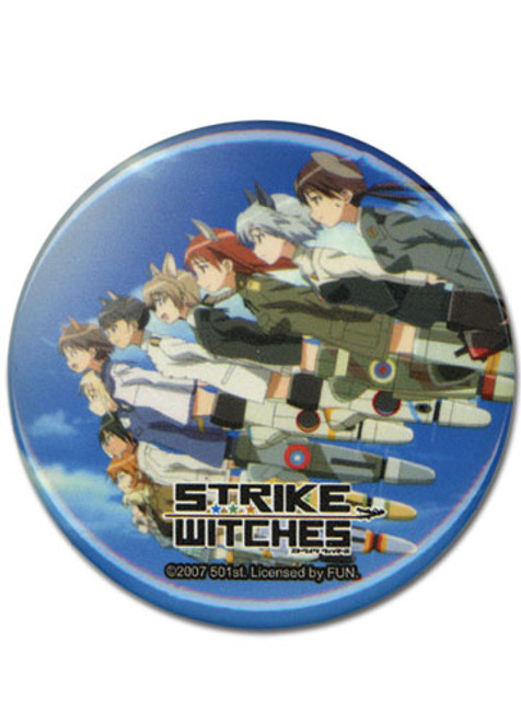 Strike Witches Crew Anime Button GE-6763