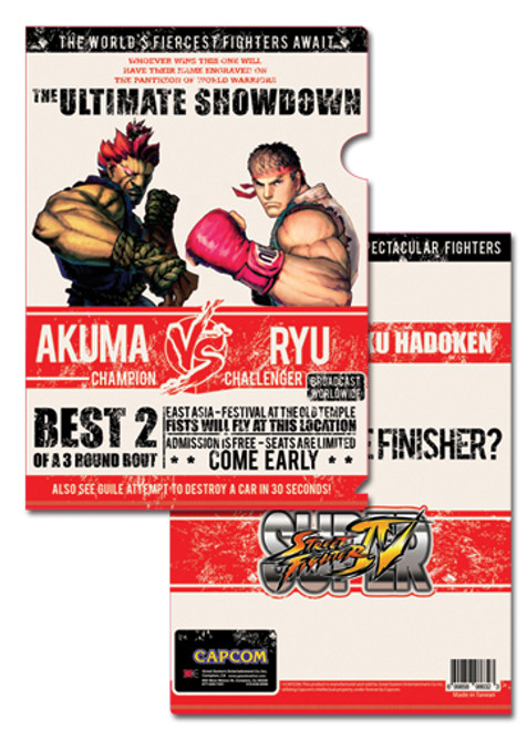Super Street Fighter IV Akuma vs Ryu File Folder GE-8294
