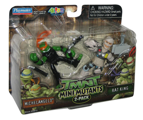 Teenage Mutant Ninja Turtles TMNT (2007) Mini Mutants Raphael vs Triceraton Figure 2-Pack