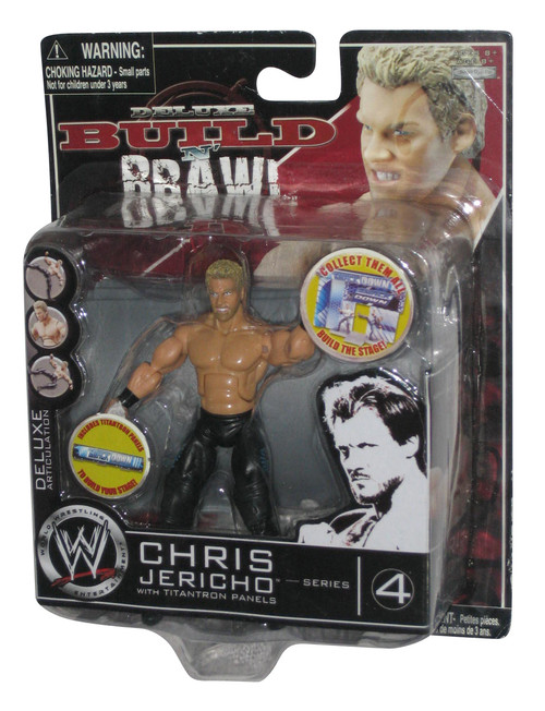 WWE Build N Brawl Series 4 Chris Jericho Deluxe (2008) Jakks Pacific Figure