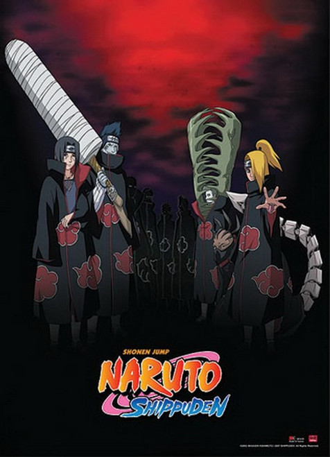 Naruto Shippuden Akatsuki Cloth Wall Scroll Poster GE-5239