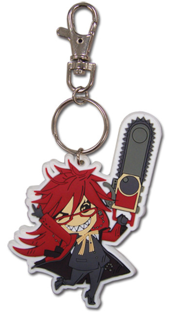 Black Butler Grell Anime PVC Keychain GE-4947