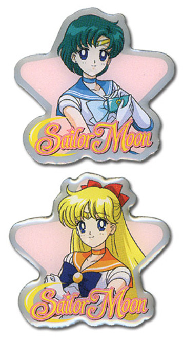 Sailor Moon Mercury & Venus Anime Pin Set GE-6650