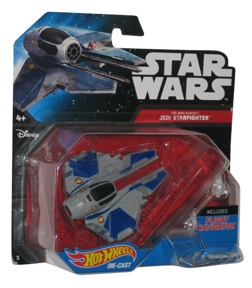 Star Wars Hot Wheels Obi-Wan Kenobi's Jedi Starfighter Starship Vehicle Toy