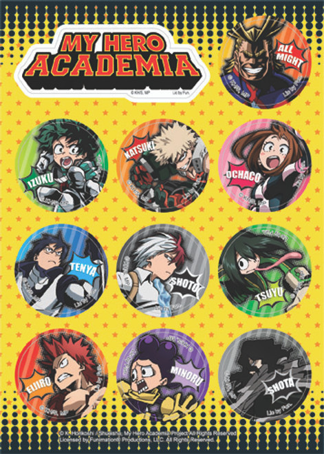 My Hero Academia Characters Anime Sticker Set GE-55578